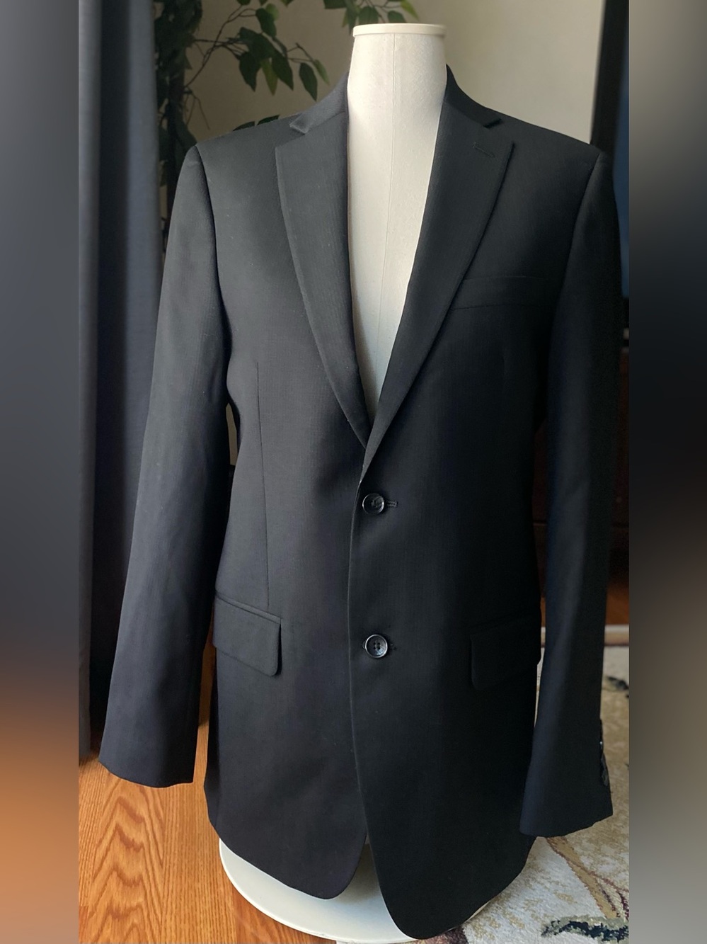Marc Anthony Black Two-Button Suit Jacket